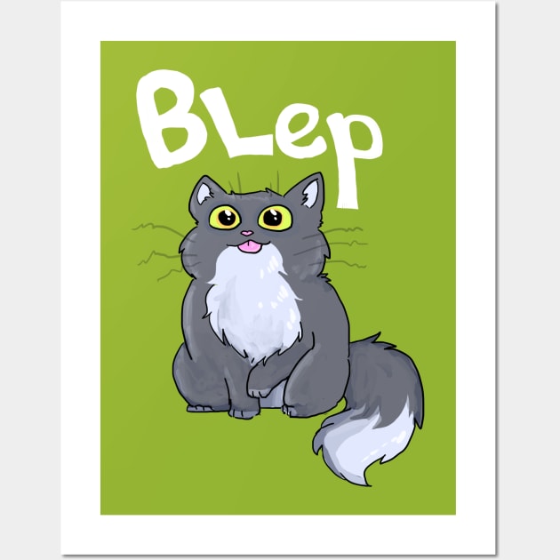 Blip Cat Wall Art by sky665